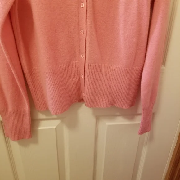 Cashmere Cardigan Pink Women's XL EUC - Picture 4 of 5